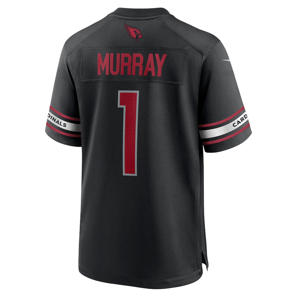 Kieara A.Cardinals #1 Kyler Murray Black Team Game Jersey
