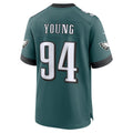 Kieara P.Eagles #94 Byron Young Midnight Green Team Game Jersey