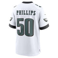 Kieara P.Eagles #50 Jaelan Phillips White Game Jersey