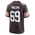 Kieara C.Browns #69 Tyre Phillips Brown Team Game Jersey