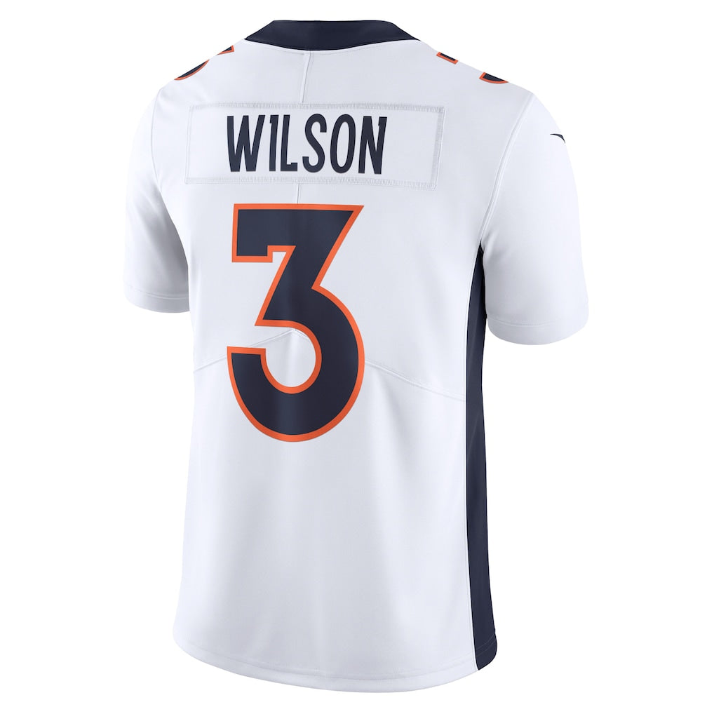 Kieara D.Broncos #3 Russell Wilson White Vapor Untouchable Limited Jersey