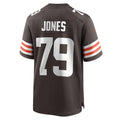 Kieara C.Browns #79 Dawand Jones Brown Team Game Jersey
