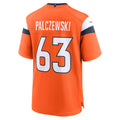 Kieara D.Broncos #63 Alex Palczewski Orange Team Game Jersey