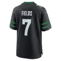 Kieara NY.Jets #7 Justin Fields Stealth Black Game Jersey