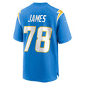 Kieara LA.Chargers #78 Andre James Powder Blue Team Game Jersey