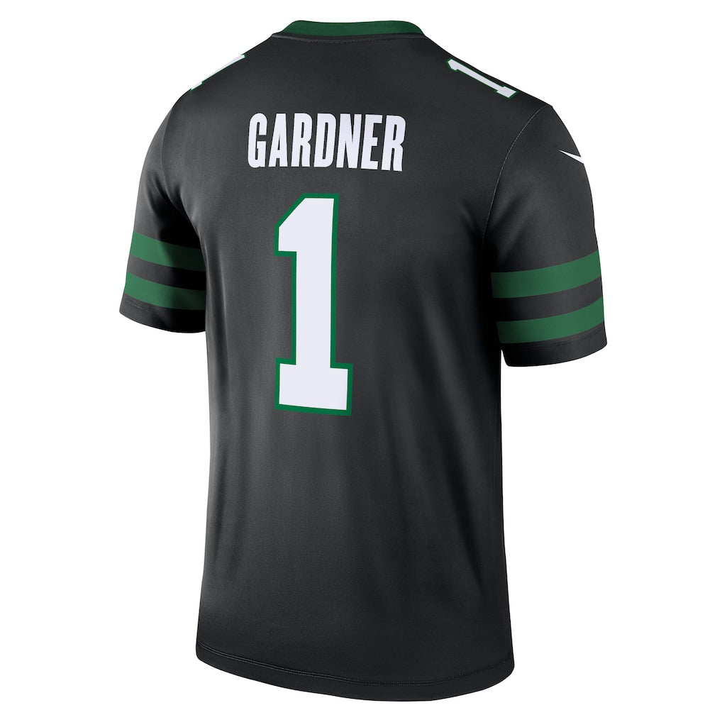 Kieara NY.Jets #1 Ahmad Sauce Gardner Black Legend Player Performance Top Jersey