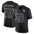 Kieara MN.Vikings #18 Justin Jefferson Player Black Limited 2026 Salute to Service Home Game Stitched Jerseys