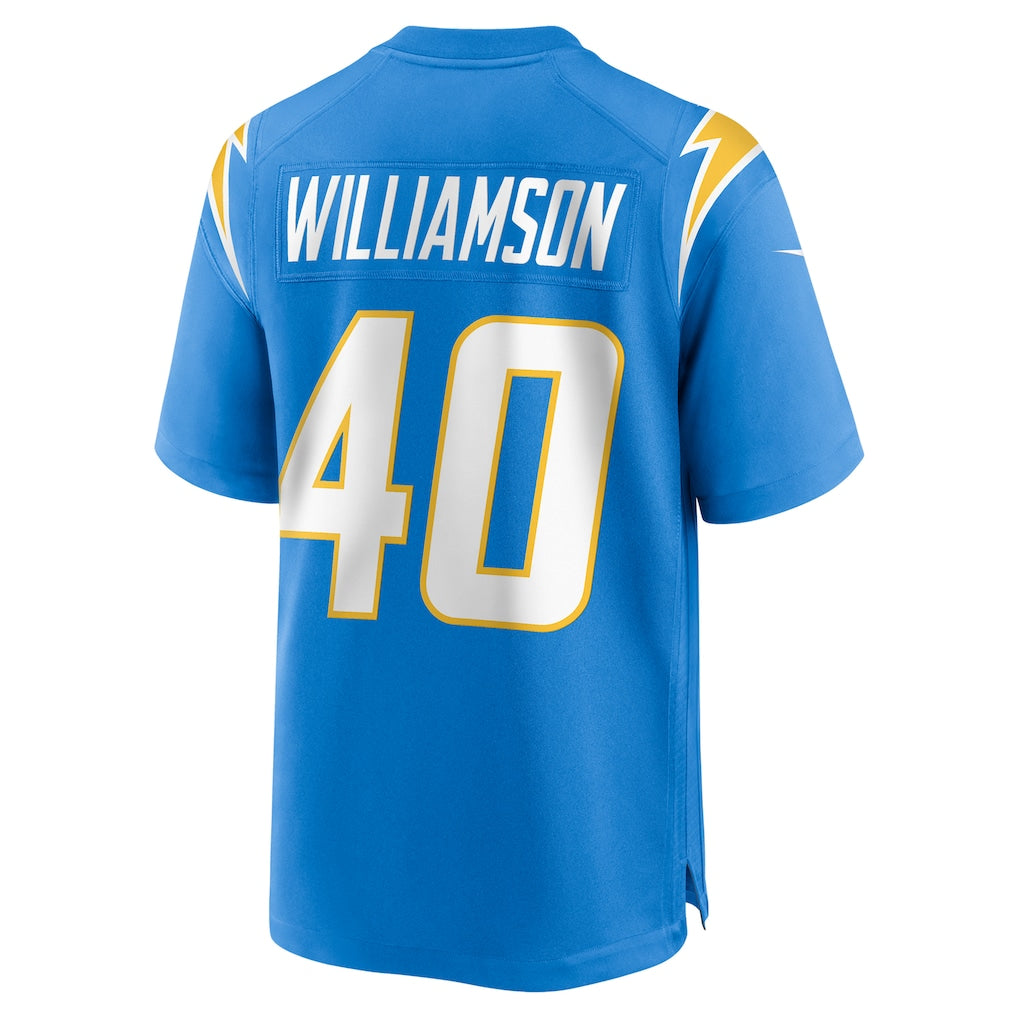 Kieara LA.Chargers #40 Kendall Williamson Powder Blue Team Game Jersey
