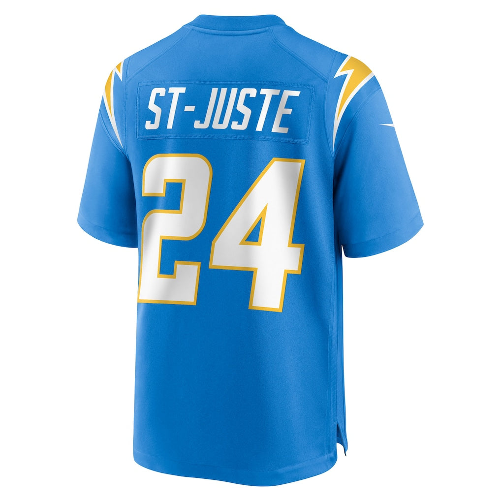 Kieara LA.Chargers #24 Benjamin St-Juste Powder Blue Team Game Jersey