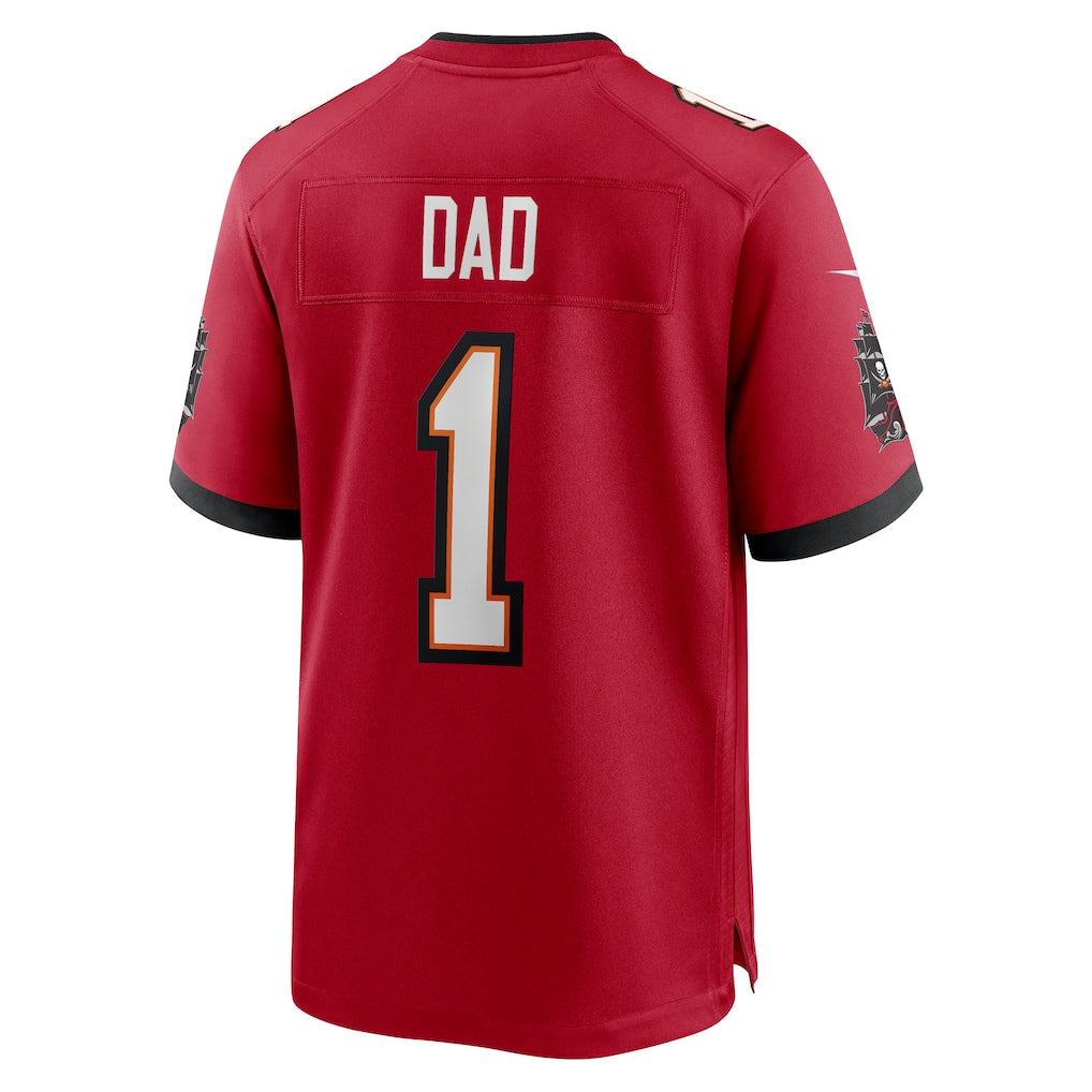 Kieara TB.Buccaneers #1 Dad Red Game Jersey