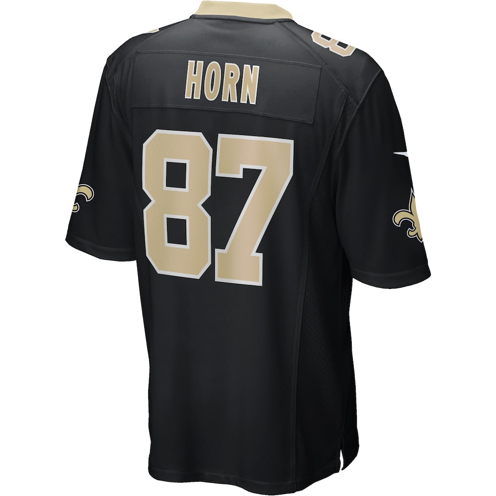 Kieara NO.Saints #87 Joe Horn Black Game Retired Player Jersey
